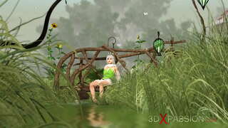 ���ਾਜ਼ਾ ਸੈਕਸ! ਕਾਮੋਤੇਜਤ ਸੁੰਦਰ ਪਰੀ ਅਤੇ ਗਨੋਮ ਪਿੰਡ ਵਿਚ