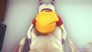 Dragon Ball Hentai - Titik Tampilan Pan boobjob, nyedhot lan penetrated